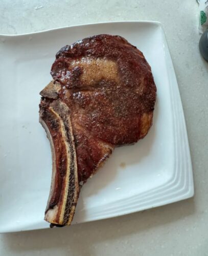 Click to view full screen Australian tomahawk steak, approximately 1.2 kg. photo review