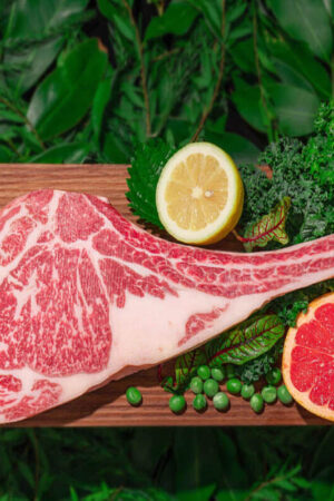 Australian tomahawk steak, approximately 1.2 kg.